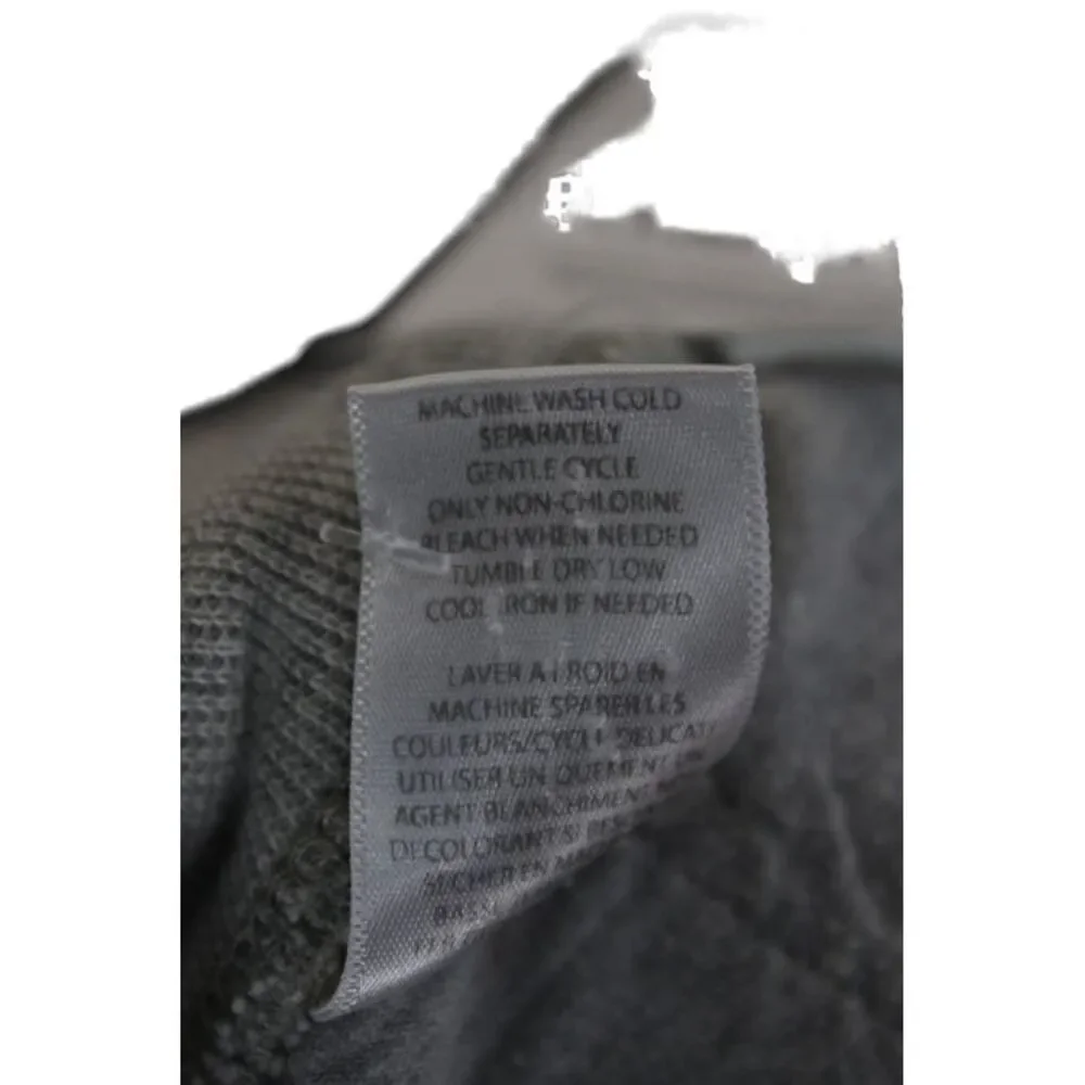 NSF Womens Cropped Jogger Sweatpants Gray Cotton Drawstring Size S